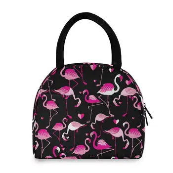 Flamingo print Lunch Bag For Women Kids School LunchBox Insulated cooler Bag Thermal Portable Zipper Lunch Bags bolsa termica
Flamingo print Lunch Bag For Women Kids School LunchBox Insulated cooler Bag Thermal Portable Zipper Lunch Bags bolsa termica