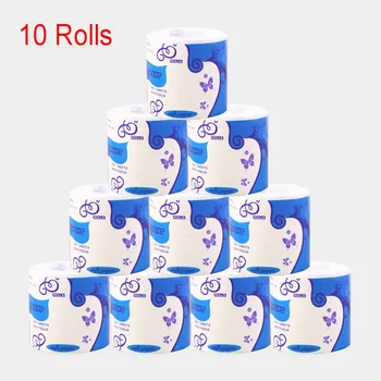Hot 10 Rolls Standard 3-Ply Toilet Paper Bulk Rolls Bath Tissue Household Bathroom Soft Mixed pulp Kitchen Roll Paper
Hot 10 Rolls Standard 3-Ply Toilet Paper Bulk Rolls Bath Tissue Household Bathroom Soft Mixed pulp Kitchen Roll Paper