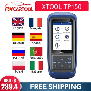 OBD2 XTOOL TP150 Tire Pressure Monitoring System OBD2 TPMS Diagnostic Scanner Tool TPMS Program With 15&433 MHZ Sensor
OBD2 XTOOL TP150 Tire Pressure Monitoring System OBD2 TPMS Diagnostic Scanner Tool TPMS Program With 15&433 MHZ Sensor