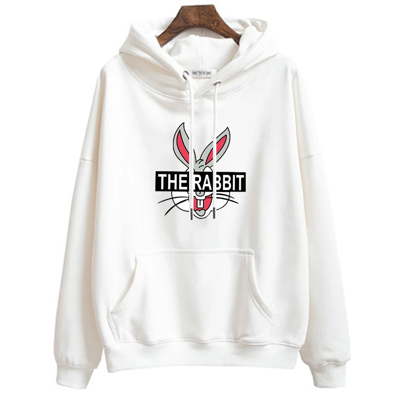 Woman Men Couple Hoodies Thin Hooded Sweatshirt Cartoon Bugs Bunny Pullover Casual Long Sleeve Rabbit Sport Tops
Woman Men Couple Hoodies Thin Hooded Sweatshirt Cartoon Bugs Bunny Pullover Casual Long Sleeve Rabbit Sport Tops