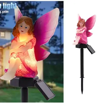 Flower Fairy Solar Light with Solar LED Panel Fake Fairy Girl Waterproof Solar Garden Lights Outdoor Yard Garden Decoration Lamp 
Flower Fairy Solar Light with Solar LED Panel Fake Fairy Girl Waterproof Solar Garden Lights Outdoor Yard Garden Decoration Lamp
