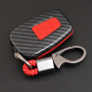 ABS Carbon Fiber Shell+Silicone Cover Remote Key Holder Fob Case&KeyChain For Toyota Camry /Prado 2018-2019
ABS Carbon Fiber Shell+Silicone Cover Remote Key Holder Fob Case&KeyChain For Toyota Camry /Prado 2018-2019