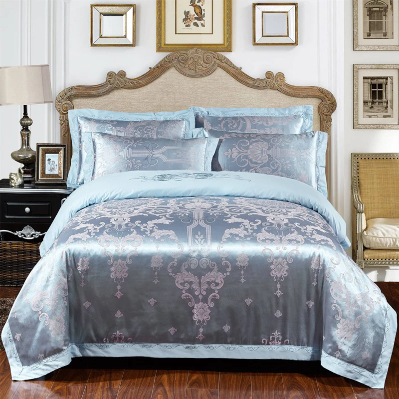 SILIKOLOVE 4pcs/Set Satin Jacquard Comforter Luxury Bedding Sets Cotton Duvet Cover Set Bed Linings Pillowcase Home Textile
SILIKOLOVE 4pcs/Set Satin Jacquard Comforter Luxury Bedding Sets Cotton Duvet Cover Set Bed Linings Pillowcase Home Textile