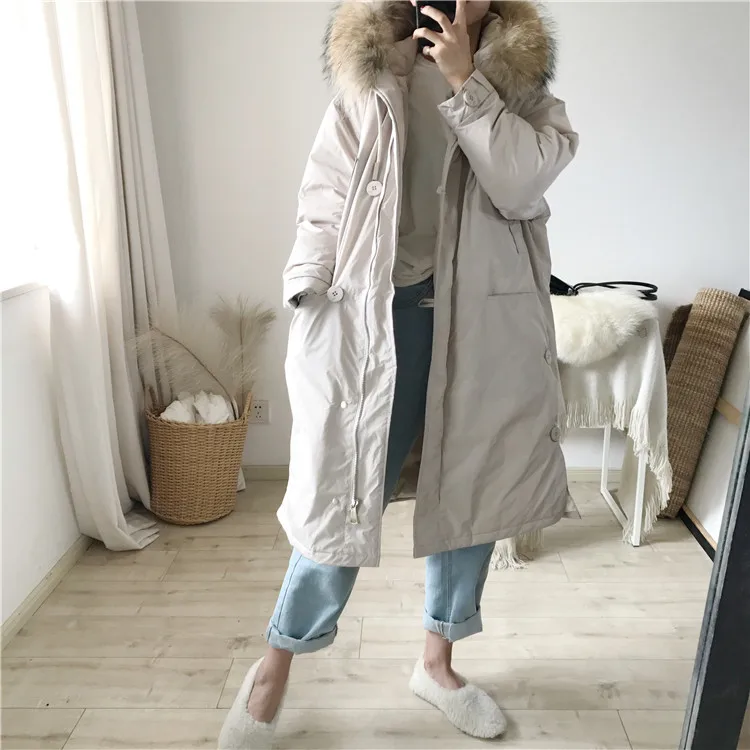 2018 Winter New Style Korean-style Slimming Large Size Solid Color Raccoon Fur Collar Hooded Mid-length down Jacket Women's F390
2018 Winter New Style Korean-style Slimming Large Size Solid Color Raccoon Fur Collar Hooded Mid-length down Jacket Women's F390