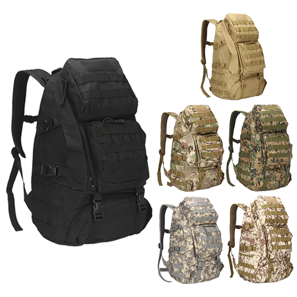 36-55L Camo Tactical Outdoor Backpack Rucksack Molle Backpack Water Resistant Bug Hiking Climbing Backpack 36-55L Camo Tactical Outdoor Backpack Rucksack Molle Backpack Water Resistant Bug Hiking Climbing Backpack