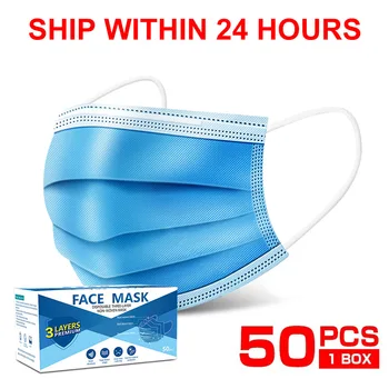 Face masks for men 50pcs/box disposable adult mask breathing respirator 3-layer mouth filter health mask
Face masks for men 50pcs/box disposable adult mask breathing respirator 3-layer mouth filter health mask