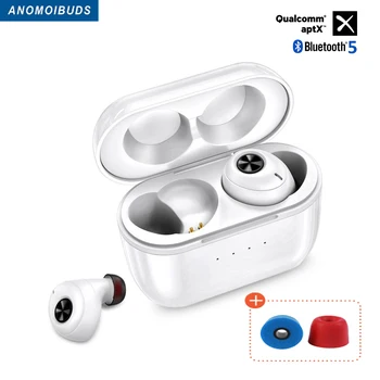 Anomoibuds QCC010 TWS Bluetooth 5.0 Earphones Qualcomm aptX Wireless Earbuds Noise Cancellation with Microphones,77H Playtime
Anomoibuds QCC010 TWS Bluetooth 5.0 Earphones Qualcomm aptX Wireless Earbuds Noise Cancellation with Microphones,77H Playtime