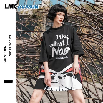 LMCAVASUN Black Women T Shirt Dress 2020 Summer Women Plaid Patchwork Dress Female Letter Printed Dress
LMCAVASUN Black Women T Shirt Dress 2020 Summer Women Plaid Patchwork Dress Female Letter Printed Dress