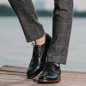 2020 Free Shipping Men's Original Handmade Genuine Leather Full Brogue Derby Shoes Wing Tip Medallion Round Toe Lace Up BL268-9C
2020 Free Shipping Men's Original Handmade Genuine Leather Full Brogue Derby Shoes Wing Tip Medallion Round Toe Lace Up BL268-9C