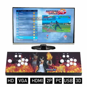 Built in Pandora box Treasure 3D 2448 in 1 arcade game console support 3P 4P game support USB HDMI VGA and play support 3d games
Built in Pandora box Treasure 3D 2448 in 1 arcade game console support 3P 4P game support USB HDMI VGA and play support 3d games