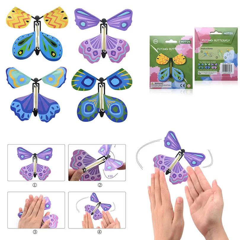 4Pcs Magical Flying Butterfly Magic Props Novelty Toy for Kids Amazing DIY Creative Crafts Surprise Prank Magic Trick Toys Gifts
4Pcs Magical Flying Butterfly Magic Props Novelty Toy for Kids Amazing DIY Creative Crafts Surprise Prank Magic Trick Toys Gifts