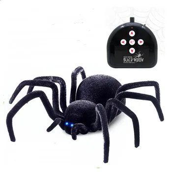 Electronic pet Remote Control Simulation tarantula Eyes Shine smart black Spider 4Ch Halloween RC Tricky Prank Scary Toy gift
Electronic pet Remote Control Simulation tarantula Eyes Shine smart black Spider 4Ch Halloween RC Tricky Prank Scary Toy gift