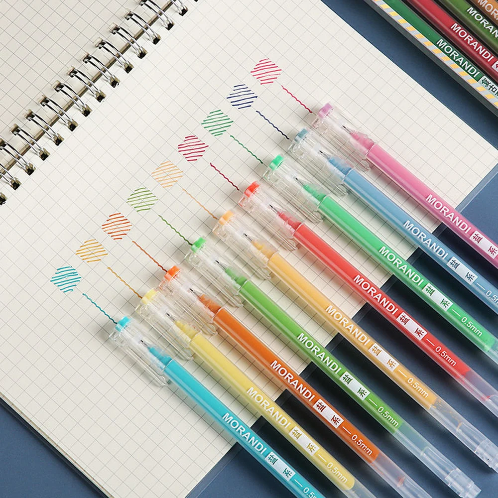 9Pcs Morandi Colored Gel pens set Student 0.6mm Ballpoint Pen Large-capacity 9-color Hand Account Pen School Stationery Gift Pen
9Pcs Morandi Colored Gel pens set Student 0.6mm Ballpoint Pen Large-capacity 9-color Hand Account Pen School Stationery Gift Pen