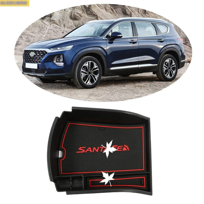 car Accessories For hyundai santa fe IX45 2019 2020Central Storage Pallet Armrest Container Box Cover Kit Trim car-styling
car Accessories For hyundai santa fe IX45 2019 2020Central Storage Pallet Armrest Container Box Cover Kit Trim car-styling