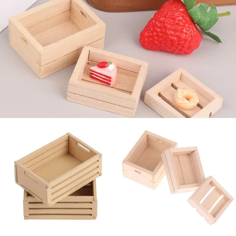 3pcs/set Dollhouse Cute Miniature Furniture Kitchen Wood Vegetable Food Storage Box Basket Accessories Doll House Decorations
3pcs/set Dollhouse Cute Miniature Furniture Kitchen Wood Vegetable Food Storage Box Basket Accessories Doll House Decorations