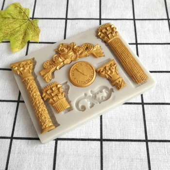 Roman Pillar & Clock Mould Fondant Cakes Decorating Tool Silicone Mold Sugarcraft Chocolate Baking Tools For Cakes Gumpaste Form
Roman Pillar & Clock Mould Fondant Cakes Decorating Tool Silicone Mold Sugarcraft Chocolate Baking Tools For Cakes Gumpaste Form