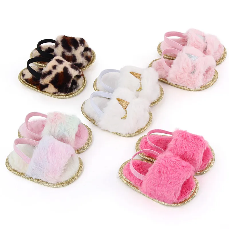 Toddler Sandals FAPIZI Baby Girl Soft Sole Cat Prewalker Anti-Slip Flats Outdoor Lightweight Shoes