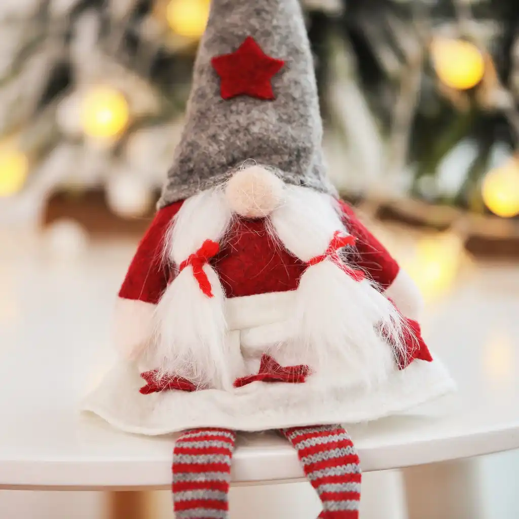 ornaments christmas doll merry christmas gift santa claus snow