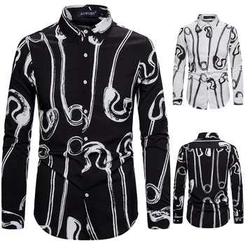YS077 Spring New Style England Fashion MEN'S Clothing Long-sleeved Shirt Digital Brooch Men Shirt Long Sleeve
YS077 Spring New Style England Fashion MEN'S Clothing Long-sleeved Shirt Digital Brooch Men Shirt Long Sleeve
