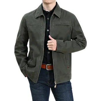 Mens 100%Cotton Military Jacket Male Loose Spring Autumn Business Casual Coat Trend Big Size Homme Jackets Brand New
Mens 100%Cotton Military Jacket Male Loose Spring Autumn Business Casual Coat Trend Big Size Homme Jackets Brand New