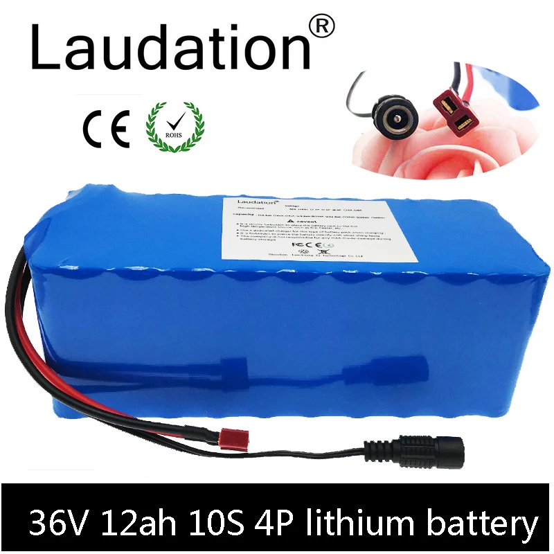Фото Laudation 36V 12ah литиевая батарея электрического велосипеда 42V 10S 4P - купить