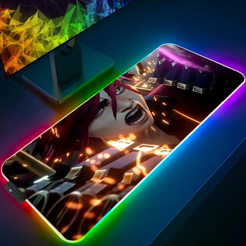 Игровой коврик для мыши Arcane со светодиодный Ной подсветкой игровой Настольный ПК