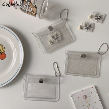 Coin Purses Solid Transparent Small Credit Card Holder PVC Simple Unisex Casual Multi-Function Chic Trendy Key Wallet Waterproof
Coin Purses Solid Transparent Small Credit Card Holder PVC Simple Unisex Casual Multi-Function Chic Trendy Key Wallet Waterproof