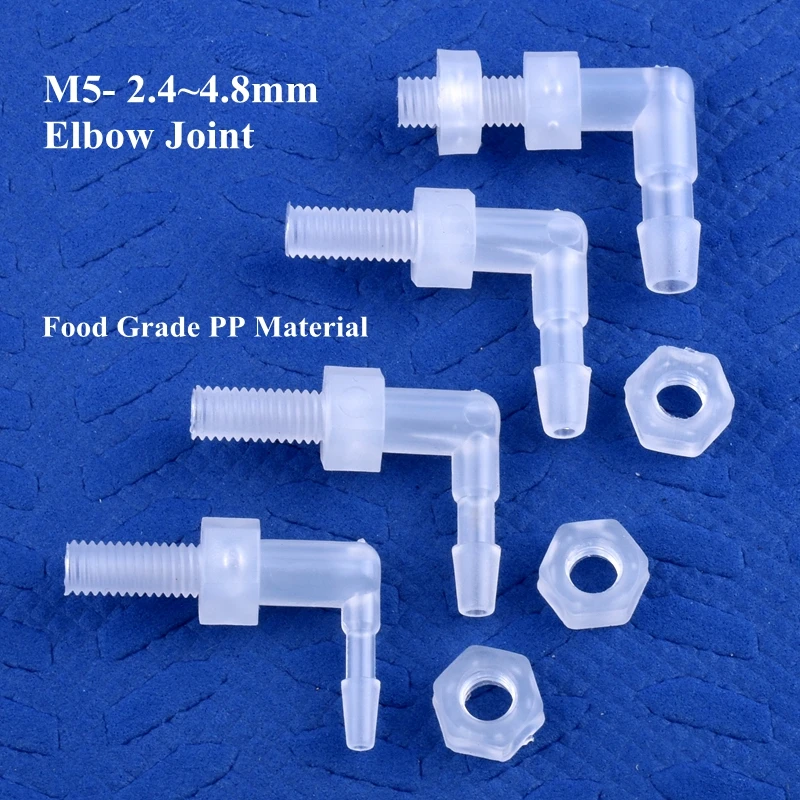 5~200pcs M5 To 2.4~4.8mm Food Grade Plastic PP Pagoda Elbow Connector Aquarium Tank Fittings Micro Irrigation Water Hose Joints
5~200pcs M5 To 2.4~4.8mm Food Grade Plastic PP Pagoda Elbow Connector Aquarium Tank Fittings Micro Irrigation Water Hose Joints