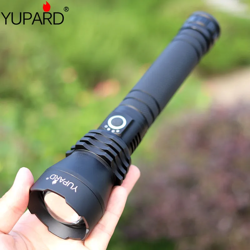 Outdoor Portable XH P50 Powerful Flashlight LED Aluminum Alloy USB Rechargeable Outdoor Camping Hunting 18650/2660 Flashlight
Outdoor Portable XH P50 Powerful Flashlight LED Aluminum Alloy USB Rechargeable Outdoor Camping Hunting 18650/2660 Flashlight