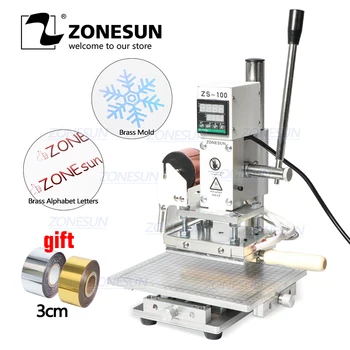 ZONESUN ZS-100C Digital Hot Foil Stamping Machine Leather Embossing Heat Pressing Machine For Wood PVC Paper Custom Logo Stamp
ZONESUN ZS-100C Digital Hot Foil Stamping Machine Leather Embossing Heat Pressing Machine For Wood PVC Paper Custom Logo Stamp