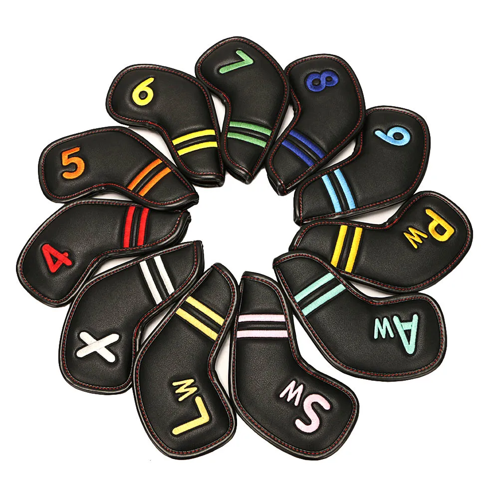 Golf Iron Headcover with Rainbow Color Number Tag PU Leather Golf Clubs Protector covers 11pcs /Set Extended Edition
Golf Iron Headcover with Rainbow Color Number Tag PU Leather Golf Clubs Protector covers 11pcs /Set Extended Edition