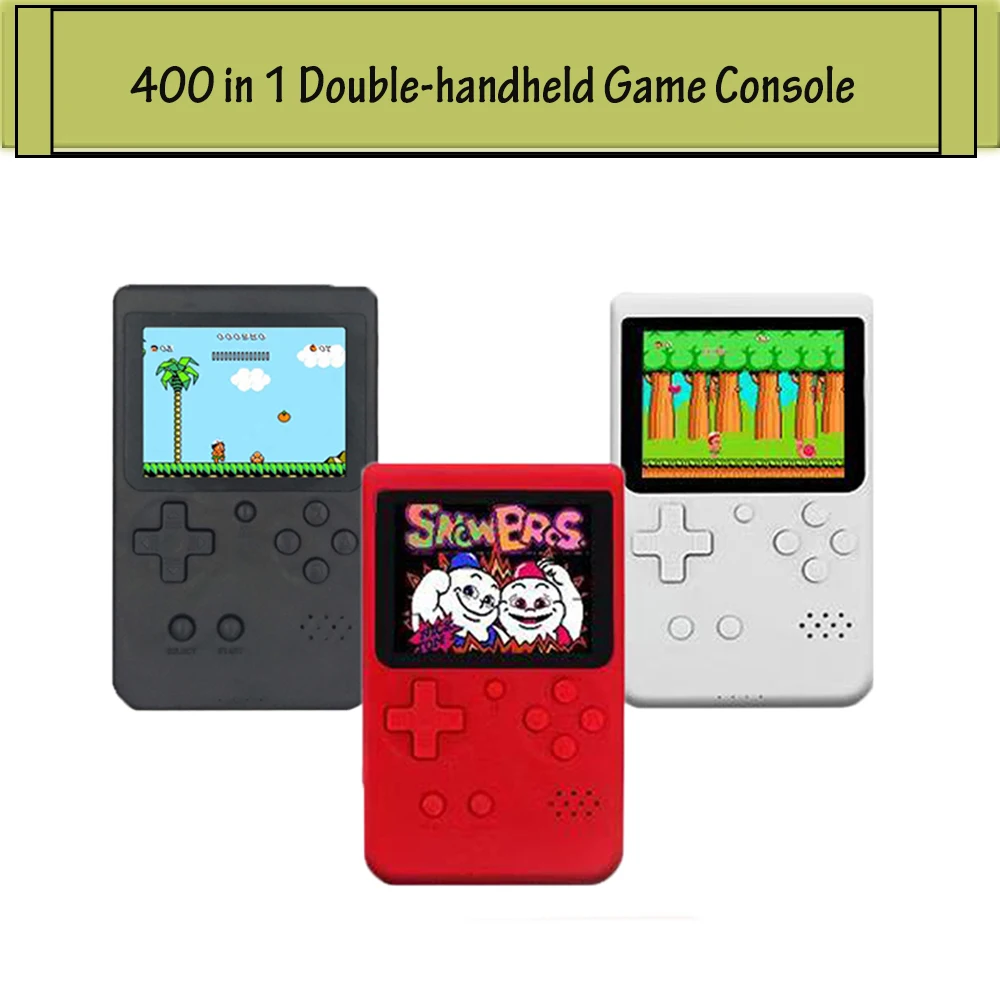 New Retro Video Game Console 8 Bit Built-in 400 Classic Game Mini Handheld Game Player Portable Controller Consola Juegos Tetris
New Retro Video Game Console 8 Bit Built-in 400 Classic Game Mini Handheld Game Player Portable Controller Consola Juegos Tetris