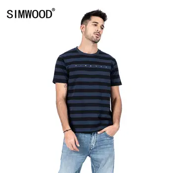 SIMWOOD 2020 summer new striped t-shirt men fashion letter embroidered 100% cotton 210g texture fabric breathable tops tshirt
SIMWOOD 2020 summer new striped t-shirt men fashion letter embroidered 100% cotton 210g texture fabric breathable tops tshirt