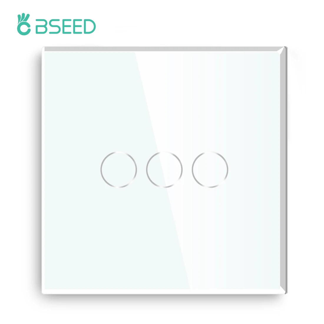 Сенсорный выключатель Bseed 3 клавиши 1 канал Европейский/Британский стандарт