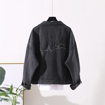 Vintage Embroidery Denim Jacket Women 2020 Spring Autumn Harajuku Big size Loose Chic Short Jeans Jacket Female Coat Streetwear
Vintage Embroidery Denim Jacket Women 2020 Spring Autumn Harajuku Big size Loose Chic Short Jeans Jacket Female Coat Streetwear