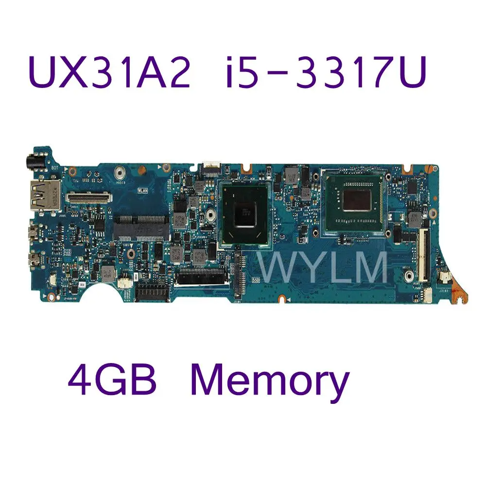 UX31A2 с процессор i5-3317 Процессор 4 Гб памяти платы REV2.0 для ASUS UX31A Материнская плата