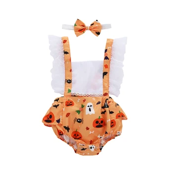 2020 Halloween Newborn Baby Lace Romper Ruffled Bow Cartoon Jumpsuit + Headband 0-24M Girl Princess Outfit 2Pcs
2020 Halloween Newborn Baby Lace Romper Ruffled Bow Cartoon Jumpsuit + Headband 0-24M Girl Princess Outfit 2Pcs