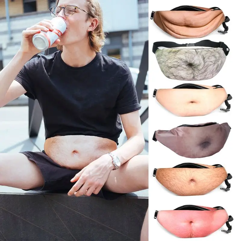 Novelty Fun Men Women Dad Bag Dad Bod Waist Bags Beer Fat Hairy Belly Fanny Pack F42A
Novelty Fun Men Women Dad Bag Dad Bod Waist Bags Beer Fat Hairy Belly Fanny Pack F42A