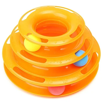 Games Labyrinth ball Toy 3 Layers Plastic for Cat Dog Animals orange
Games Labyrinth ball Toy 3 Layers Plastic for Cat Dog Animals orange