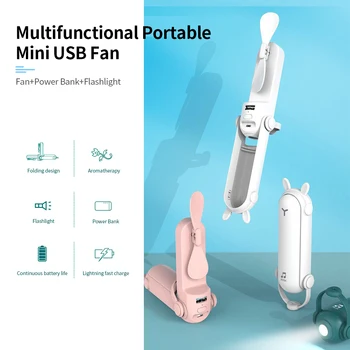 Portable Handheld Mini Fan Mini Light Multifunctional 3-in-1 Foldable USB Fan Power Bank Flashlight for Home Office Travel
Portable Handheld Mini Fan Mini Light Multifunctional 3-in-1 Foldable USB Fan Power Bank Flashlight for Home Office Travel