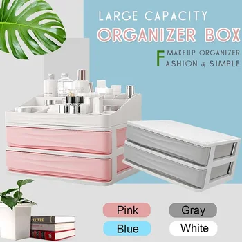 NEW Large Capacity Cosmetic Drawer Makeup Organizer Makeup Storage Box Container Nail Casket Holder Desktop Storage Case
NEW Large Capacity Cosmetic Drawer Makeup Organizer Makeup Storage Box Container Nail Casket Holder Desktop Storage Case