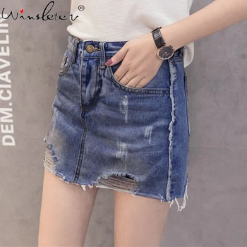Summer Holes Denim Skorts Women Gilrs Teen Skirt Casual High Waist Mini Skirt Jeans Summer Clothes For Women New B03112B
Summer Holes Denim Skorts Women Gilrs Teen Skirt Casual High Waist Mini Skirt Jeans Summer Clothes For Women New B03112B