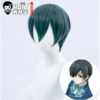 HSIU Brand Black Butler kuroshitsuji cosplay wig Ciel Phantomhive Cosplay Smoke cyan short hair Fiber synthetic Hair
HSIU Brand Black Butler kuroshitsuji cosplay wig Ciel Phantomhive Cosplay Smoke cyan short hair Fiber synthetic Hair