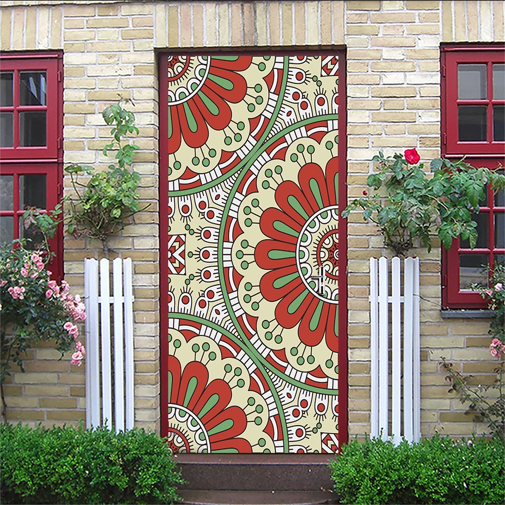 Наклейка на дверь, 2 шт./компл., в стиле мандалы, самоклеящаяся, съемная, из ПВХ
Наклейка на дверь, 2 шт./компл., в стиле мандалы, самоклеящаяся, съемная, из ПВХ