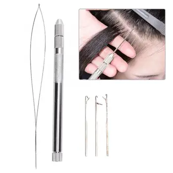 Wig Making Tools Aluminum Handle Pulling Loop Needle Micro Beads Looper Threader for Hair Extension Knitting Needles
Wig Making Tools Aluminum Handle Pulling Loop Needle Micro Beads Looper Threader for Hair Extension Knitting Needles