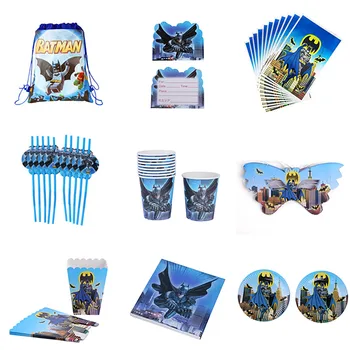 10pcs Cartoon Batman Paper Cup Plate Hat Mask Loot Bag Popcorn Box Candy Box Boy Favors Kids Birthday Party Decoration Supplies
10pcs Cartoon Batman Paper Cup Plate Hat Mask Loot Bag Popcorn Box Candy Box Boy Favors Kids Birthday Party Decoration Supplies