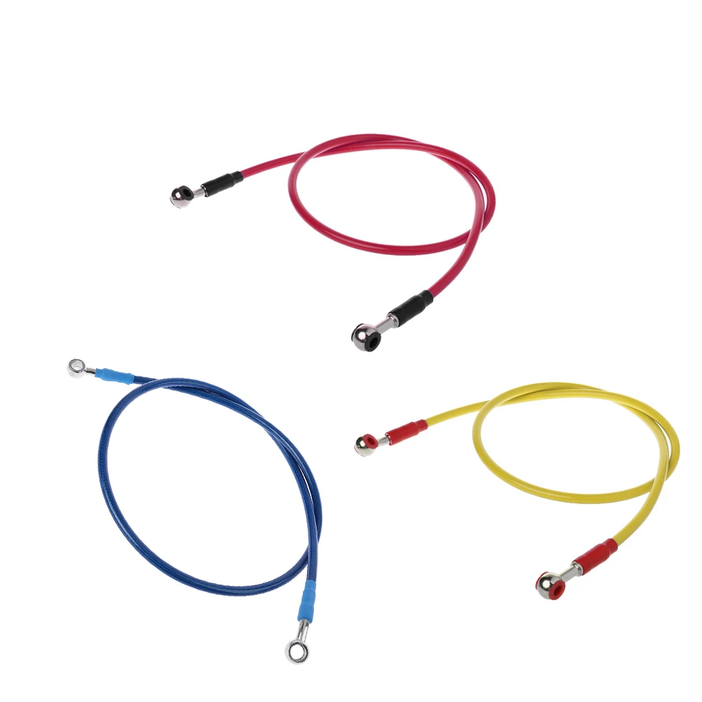1Pc 100cm/39.37" Universal Motorcycle Stainless Steel Braided Brake Fuel Oil Hose Line M10/10mm Hole Size Red Blue Yellow C45
1Pc 100cm/39.37" Universal Motorcycle Stainless Steel Braided Brake Fuel Oil Hose Line M10/10mm Hole Size Red Blue Yellow C45