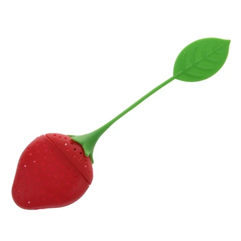 New Strawberry Design Silicone Tea Infuser Strainer - Red and Green / Suitable for Use in Teapot, Teacup and More--A Wonderful G
New Strawberry Design Silicone Tea Infuser Strainer - Red and Green / Suitable for Use in Teapot, Teacup and More--A Wonderful G