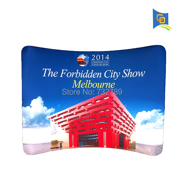 Curve Aluminum tension fabric display banner stand trade show backdrop Exhibition stand
Curve Aluminum tension fabric display banner stand trade show backdrop Exhibition stand