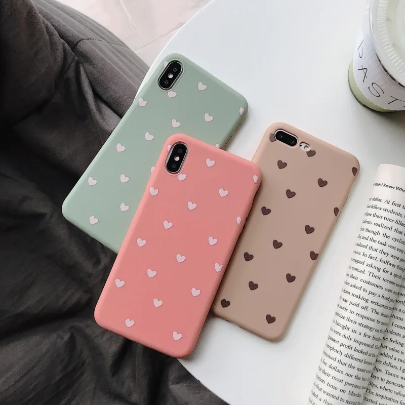 Simple and small love mobile phone case for iPhone11 X XS XR XSMax 8 7 6 6S PluS silicone soft shell drop protection cover
Simple and small love mobile phone case for iPhone11 X XS XR XSMax 8 7 6 6S PluS silicone soft shell drop protection cover